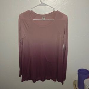 long sleeve ombre tshirt